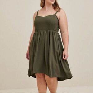 Torrid Olive Mini Dress